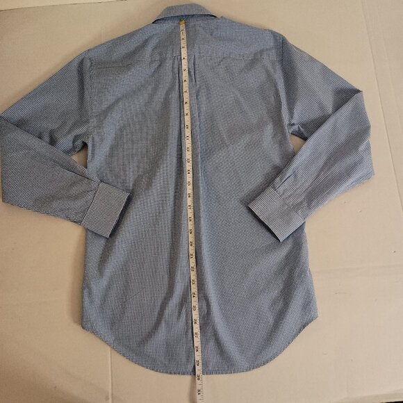 Vineyard Vines Blue & White Check Button-Down Cooper Shirt Men’s XS Cotton EUC - Picture 10 of 14